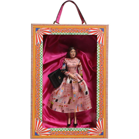 Dolce & Gabbana Pink Dress Ceramic Porcelain Fashion Leather Sicily Dolls