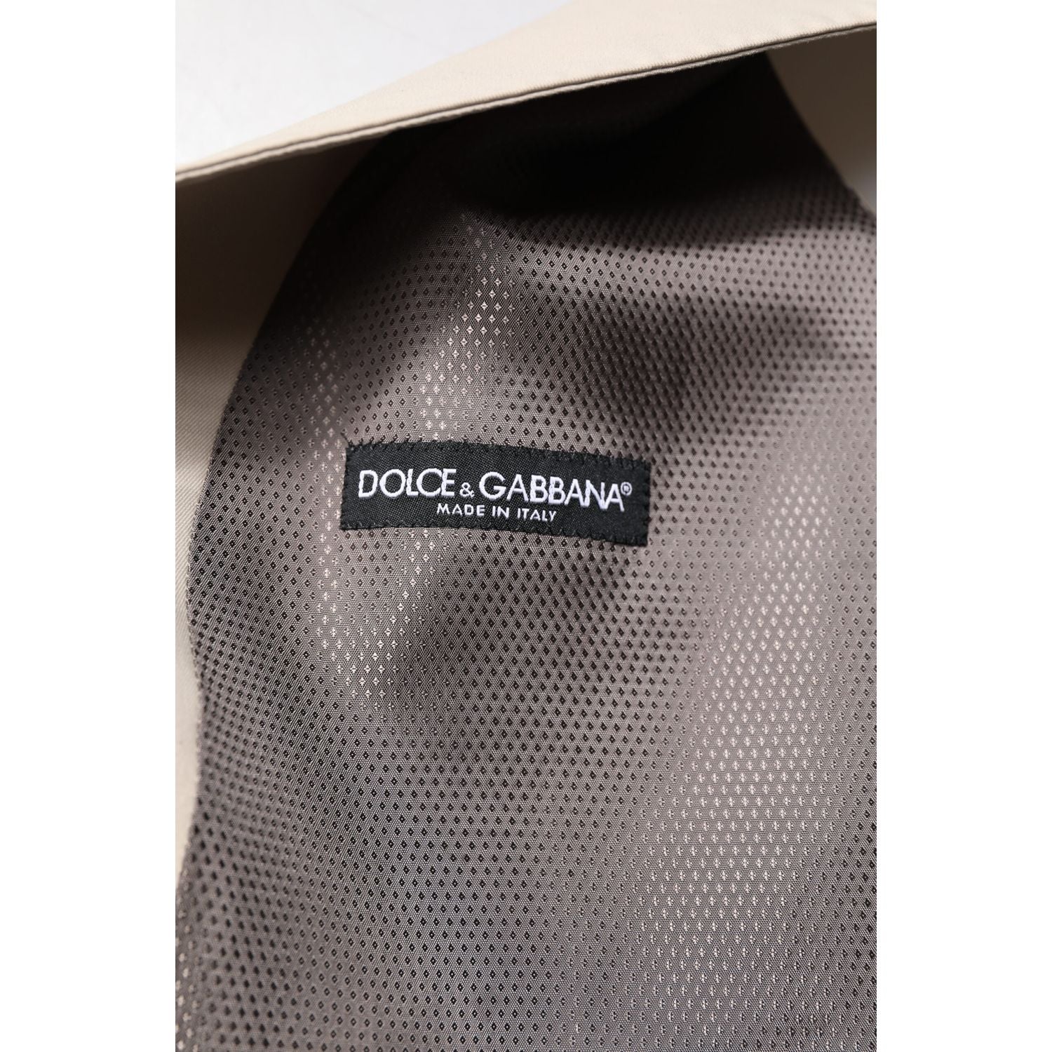 Dolce & Gabbana Beige Gray Dress Men Formal Waistcoat Vest