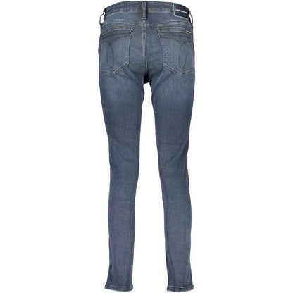 Calvin Klein Blue Cotton Women's Skinny Jean