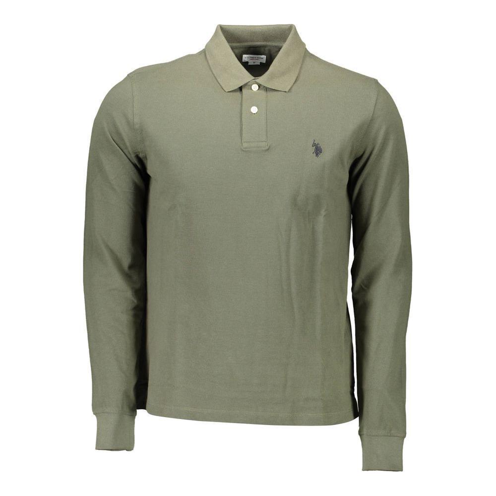 U.S. POLO ASSN. Green Cotton Men Polo Shirt US-9248-XL