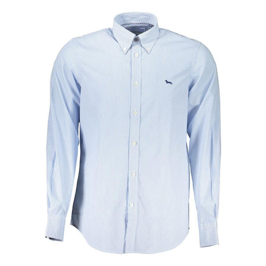 Harmont & Blaine Light Blue Cotton Men Shirt