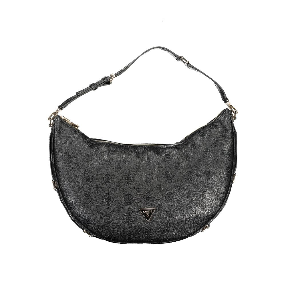 Front view with bag zipped and handles upright.