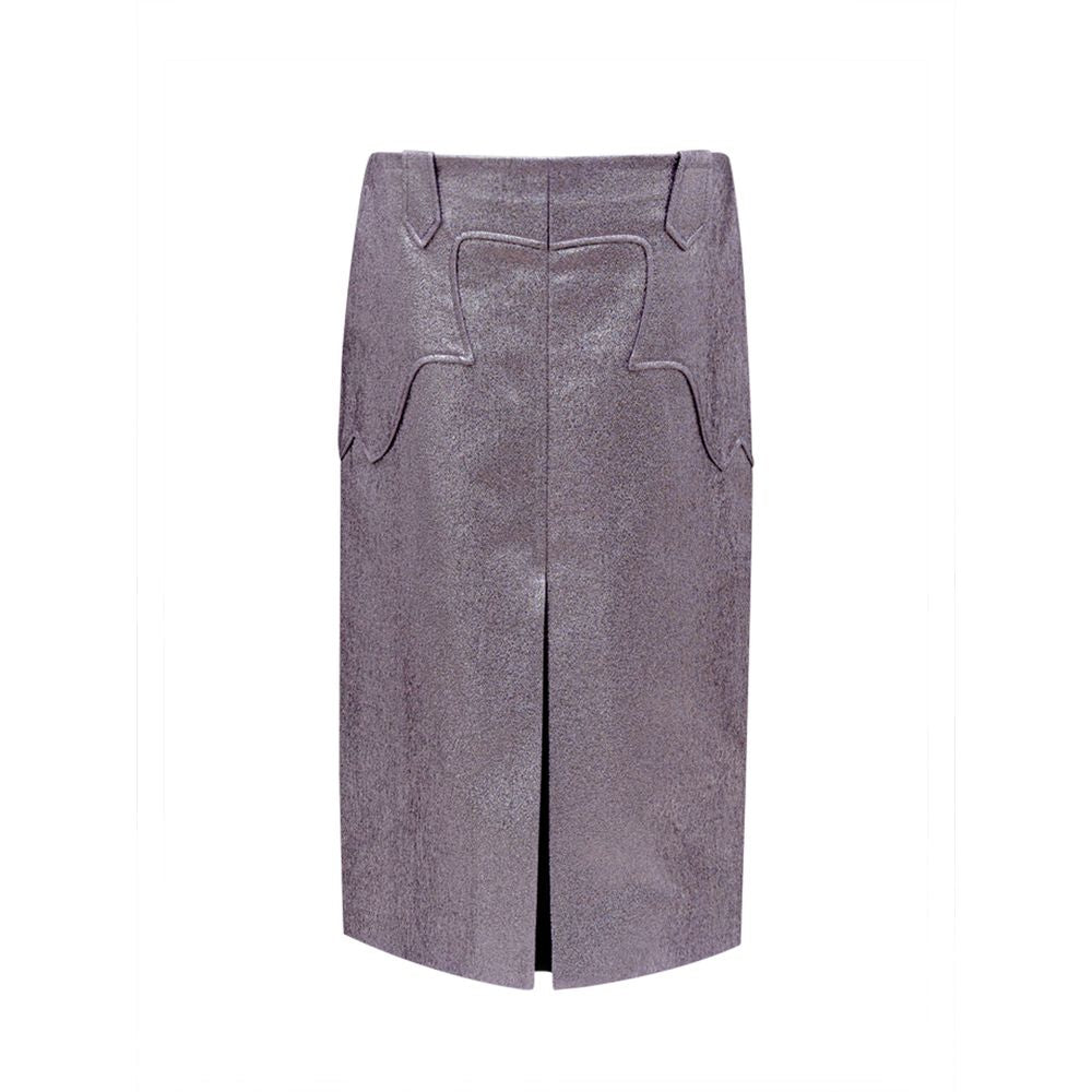 Tom Ford Purple Polyamide Midi Skirt