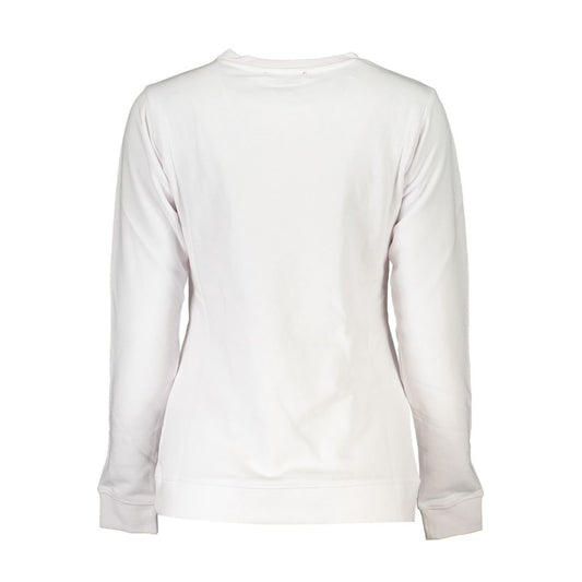 Cavalli Class White Cotton Sweater CA-26780-XXL