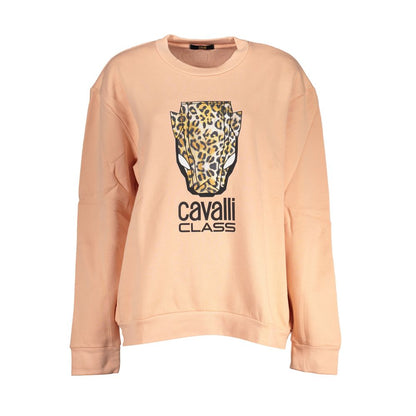 Cavalli Class Pink Cotton Women Sweater