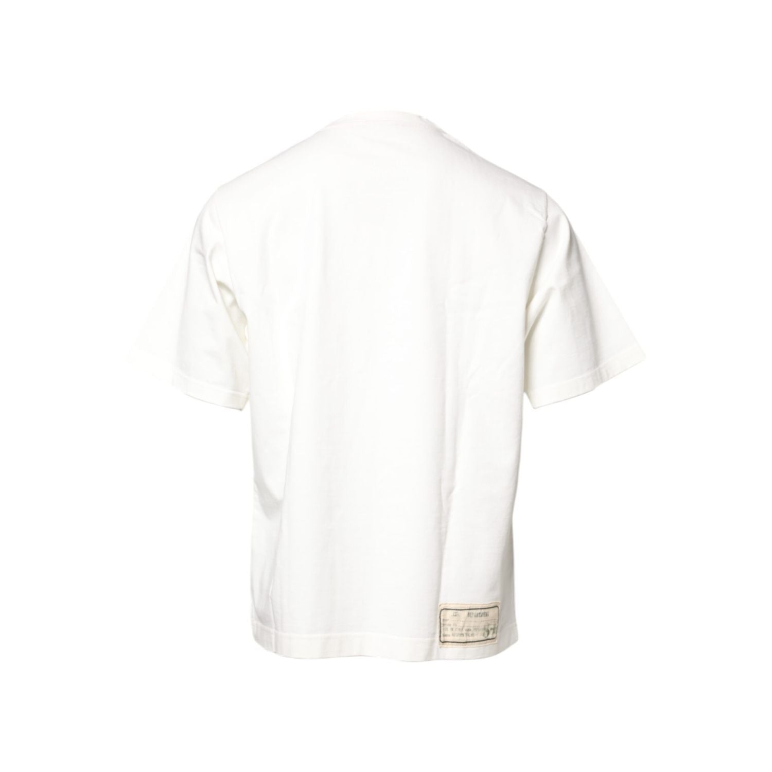 Dolce & Gabbana White LOVE & PEACE Print Crew Neck T-shirt