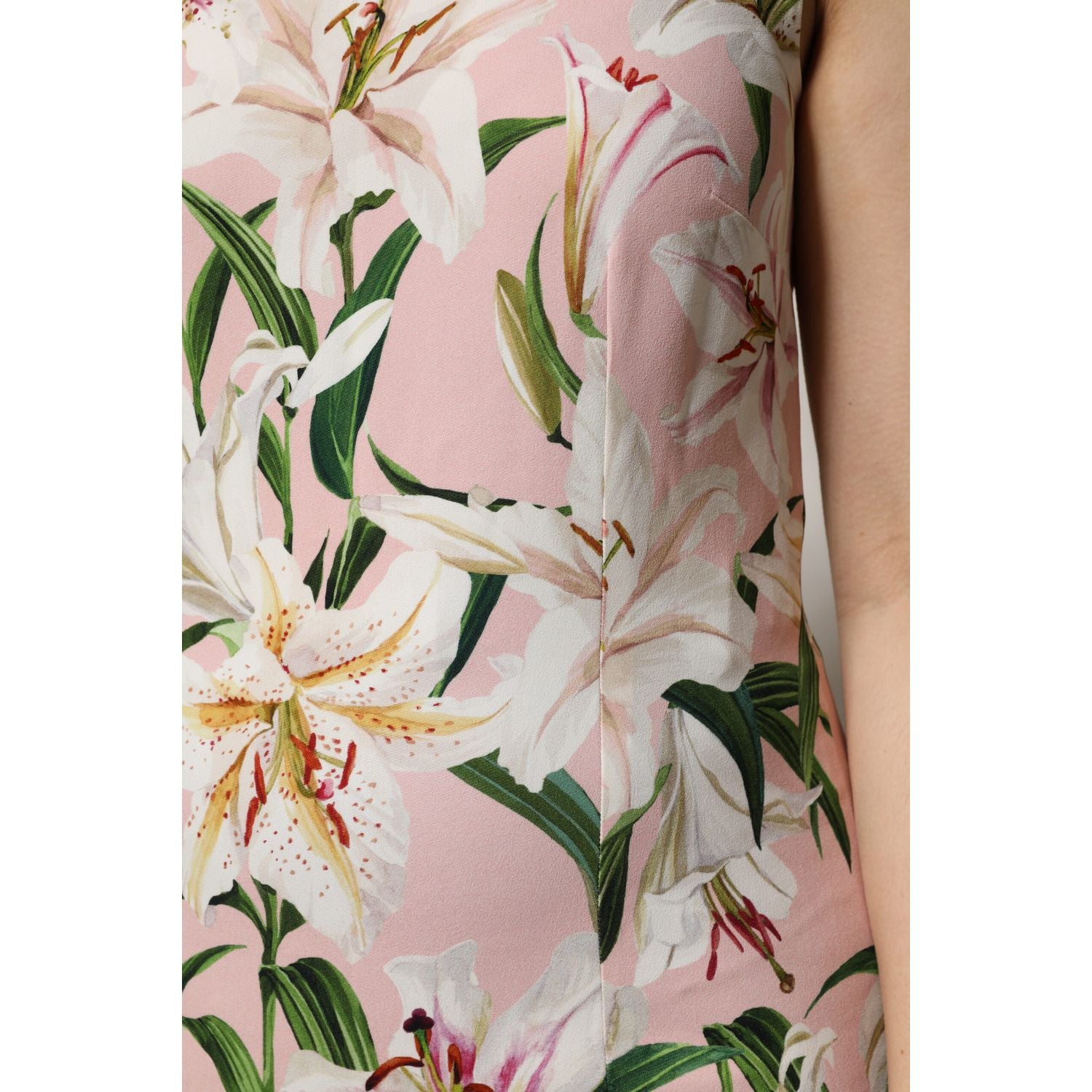 Dolce & Gabbana Multicolor Floral Print Round Neck Tank Top