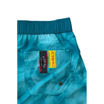 Iceberg Light Blue Polyester Men Swim Short