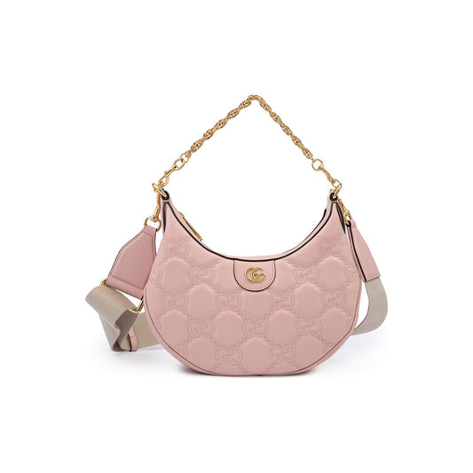 Gucci Light Pink Leather Shoulder Bag
