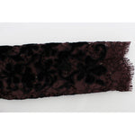 Dolce & Gabbana Purple Floral Lace Ricamo Maxi Dress