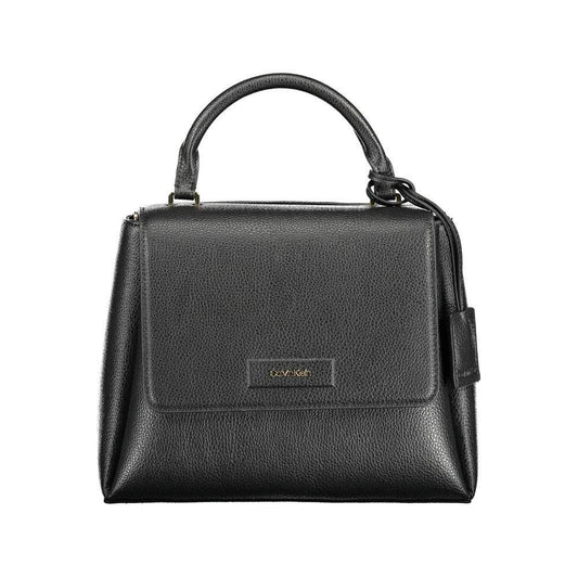 Calvin Klein Black Polyester Women Handbag CA-37968