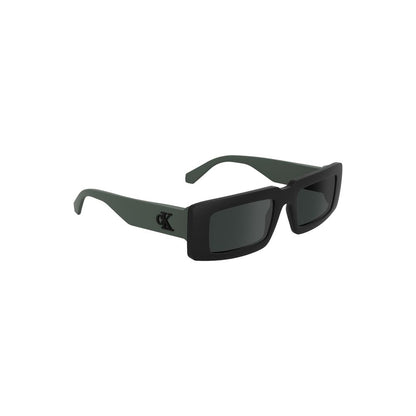 Calvin Klein Black Bio-Based Fabric Men Sunglasses