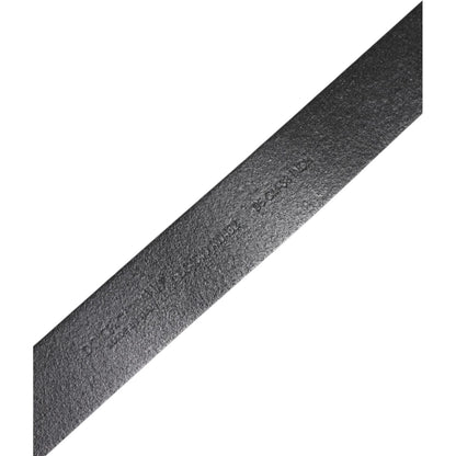 Dolce & Gabbana Black Classic Leather Metal Buckle Belt