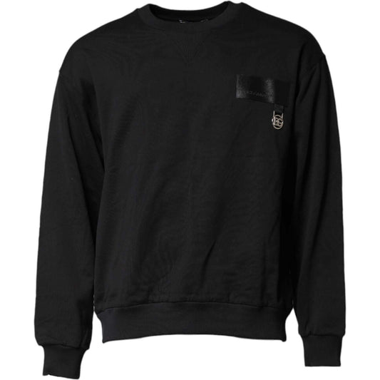 Dolce & Gabbana Black DG Logo Crew Neck Sweatshirt Sweater