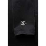 Dolce & Gabbana Black Polyester Turtleneck Pullover Sweater
