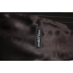 Dolce & Gabbana Black Stripes Wool Formal Men Waistcoat Vest