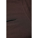 Dolce & Gabbana Brown Silk Logo Embroidery Crew Neck T-shirt