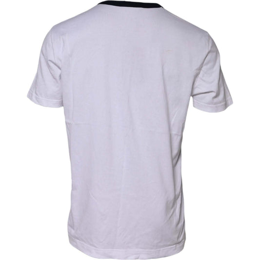 Dolce & Gabbana White DG Logo Print Short Sleeve T-shirt
