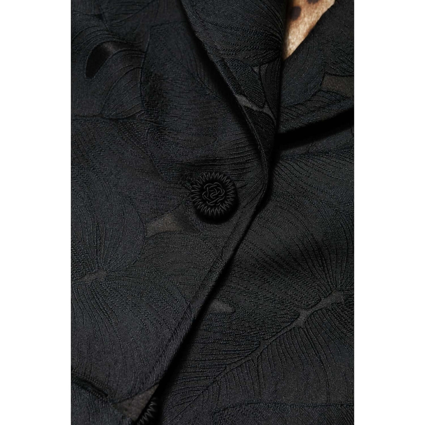 Dolce & Gabbana Black Single Breasted Trench Coat Jacket