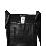 Dolce & Gabbana Black Viscose Long Sleeves Fitted Blouse Top