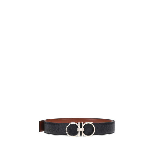 Ferragamo Brown Calf Leather Bos Taurus Regular Belt