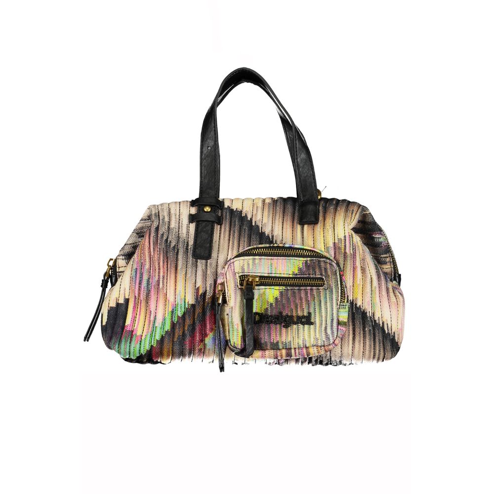 Front view with bag zipped and handles upright.