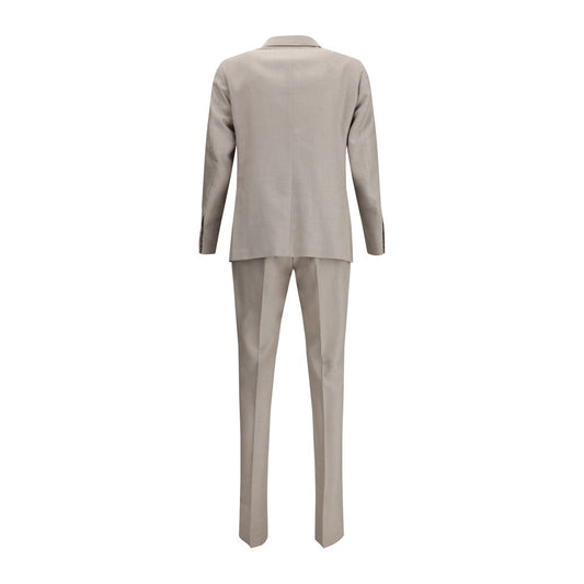 Gi Capri Virgin wool Suit back view showcasing blazer and pants with elegant design, tailored fit, and sophisticated style.