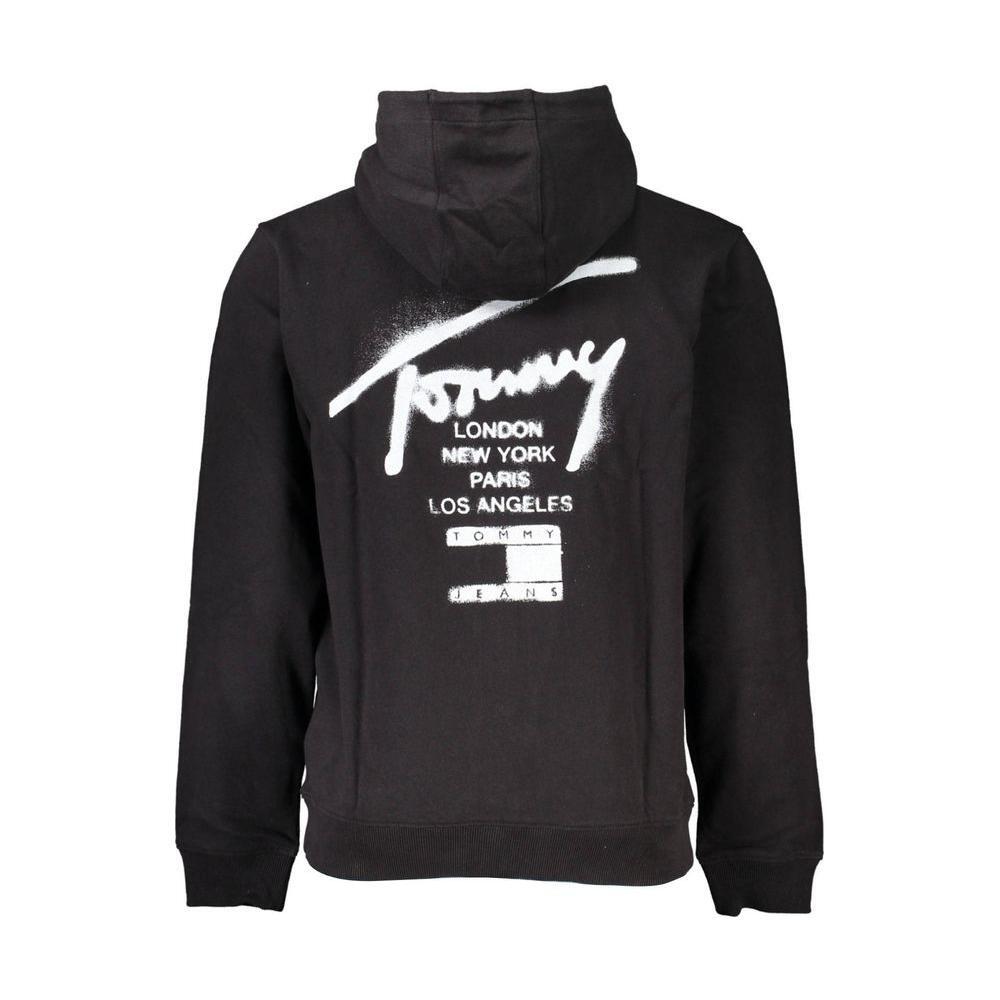 Tommy Hilfiger Black Cotton Men Sweater TO-22734-S
