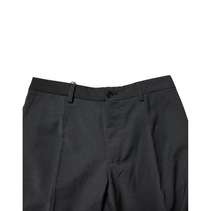 Dolce & Gabbana Black Wool Dress Slim Formal Pants