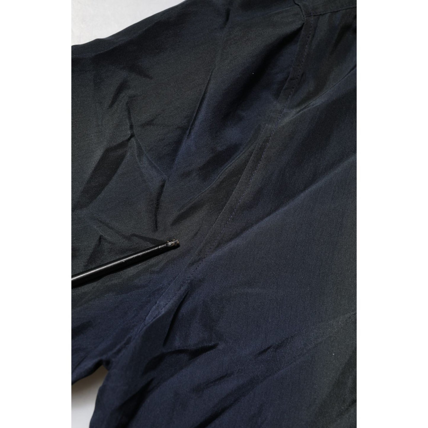Dolce & Gabbana Black Silk Short Sleeves Men Casual Shirt