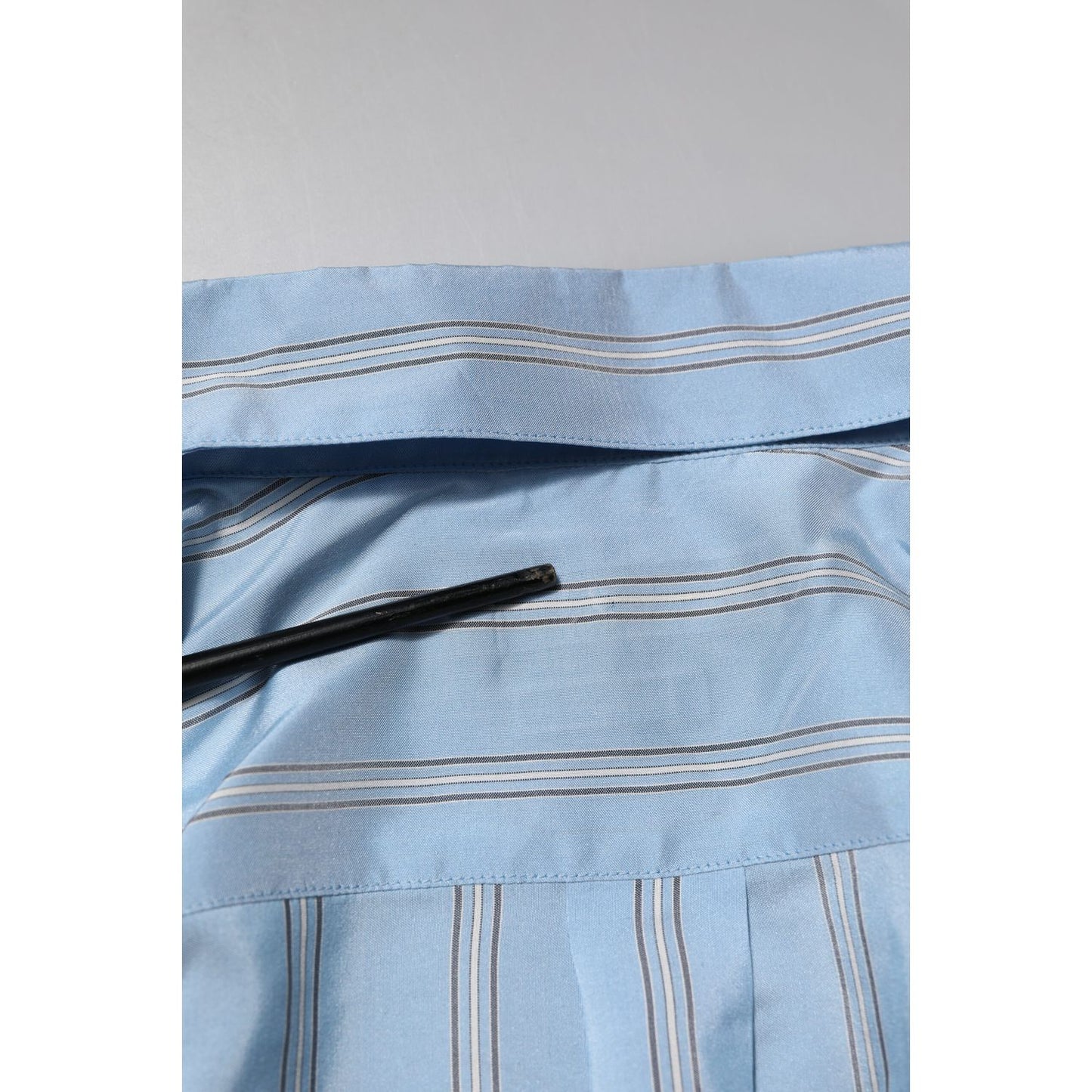 Dolce & Gabbana Light Blue MARTINI Striped Formal Dress Shirt