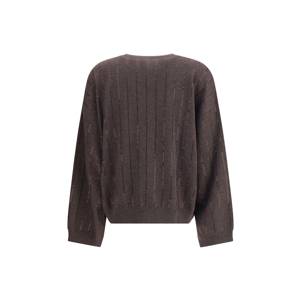 Brunello Cucinelli Brown Cashmere Cashmere Sweater