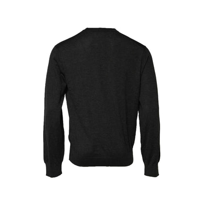 Dolce & Gabbana Gray Long Sleeve Crew Neck Pullover Sweater