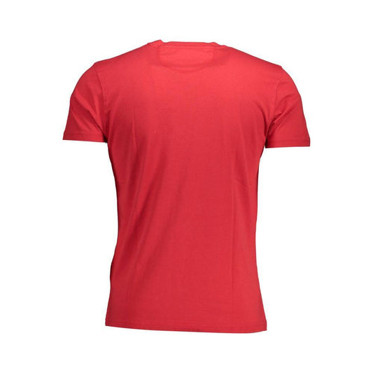 La Martina Red Cotton Men T-Shirt LA-12199-XXL