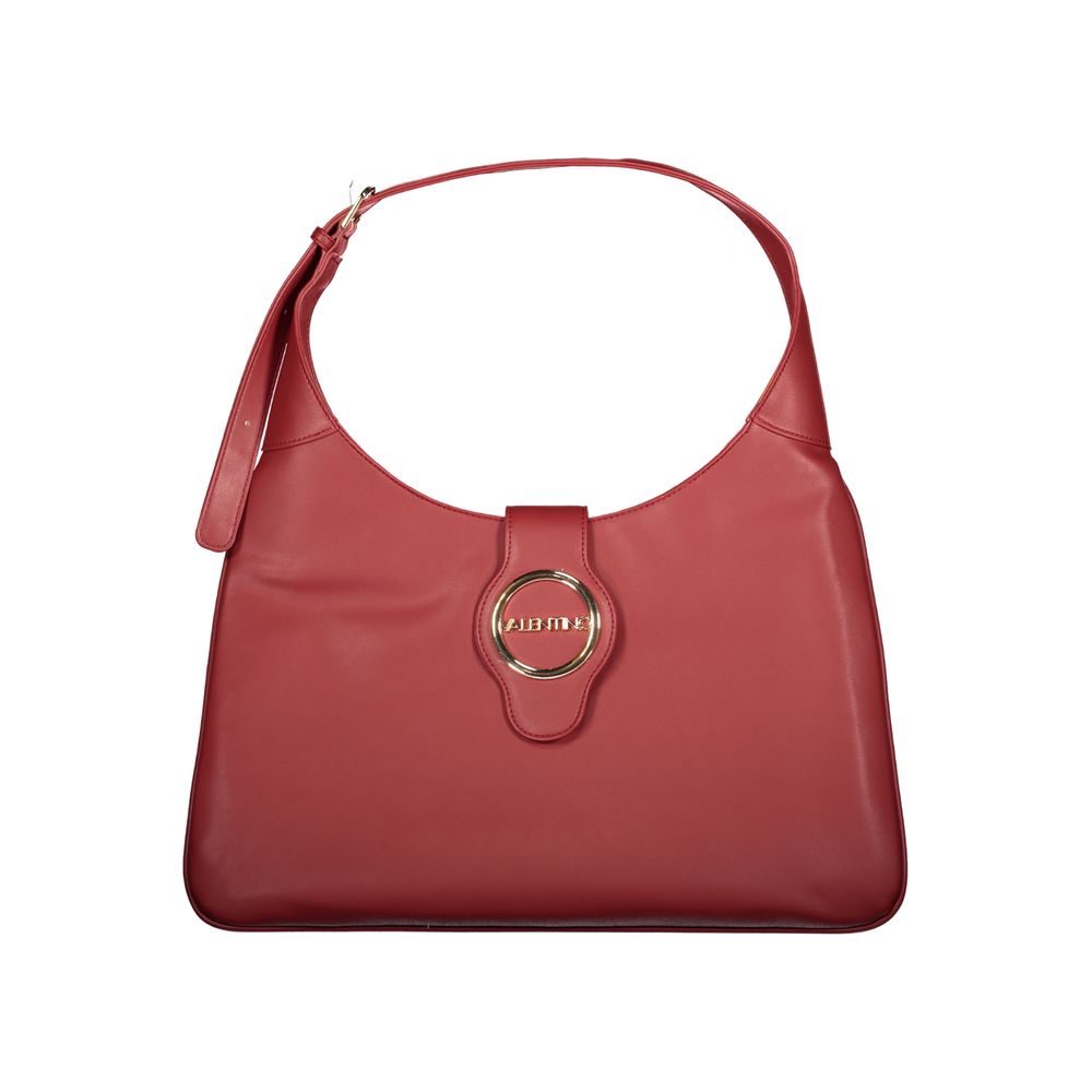Mario Valentino Red Polyethylene Women Handbag with adjustable handle and secure closure for modern elegance.