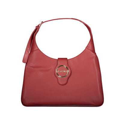 Mario Valentino Red Polyethylene Women Handbag with adjustable handle and secure closure for modern elegance.