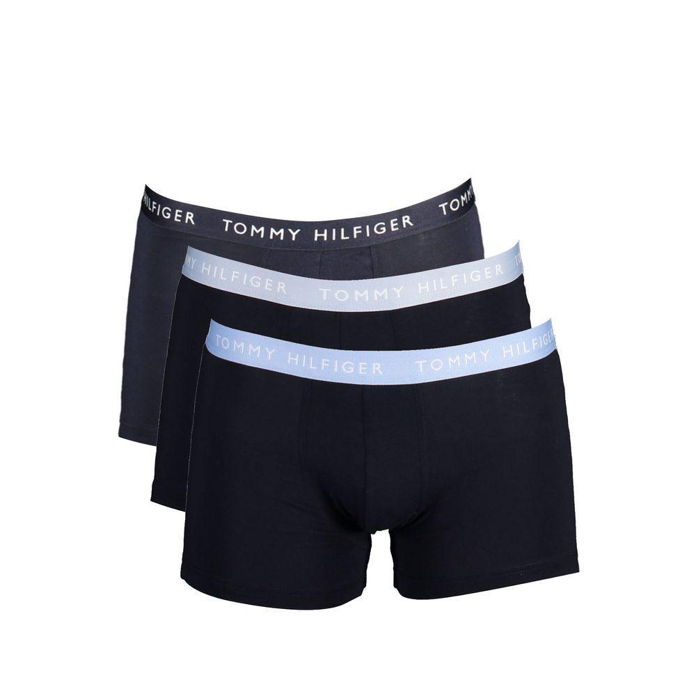 Tommy Hilfiger Black Cotton Men Boxer Trio Pack TO-37410-S