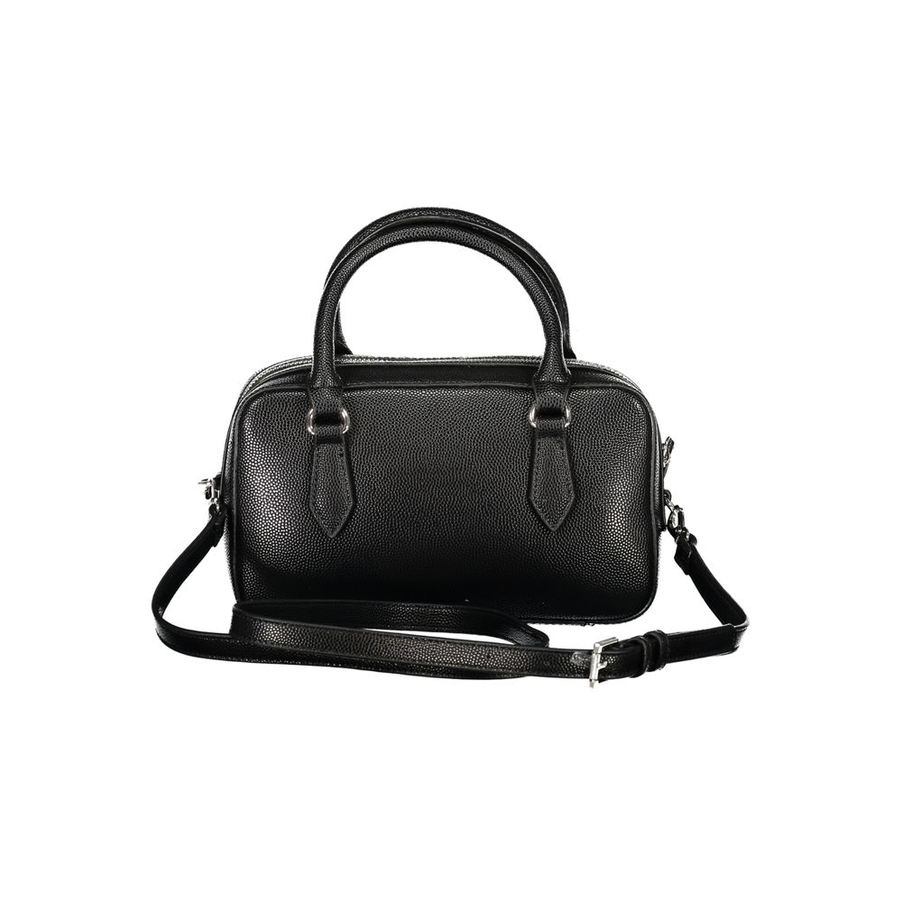 Front view with bag zipped and handles upright.