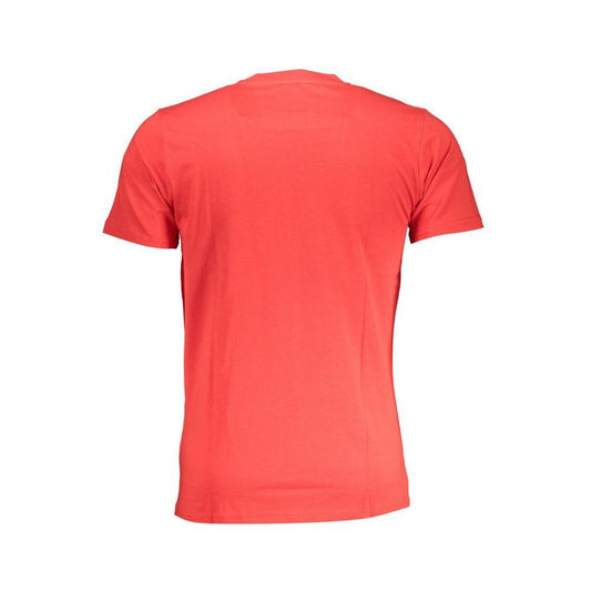 Cavalli Class Red Cotton T-Shirt CA-28469-M