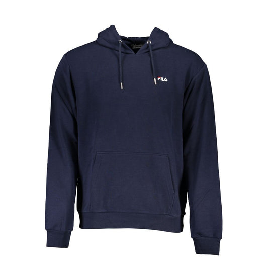 Fila Blue Cotton Blend Hooded Sweatshirt FI-27897-L