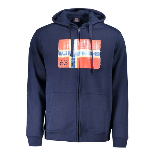 Fila Blue Polyester Men Sweater