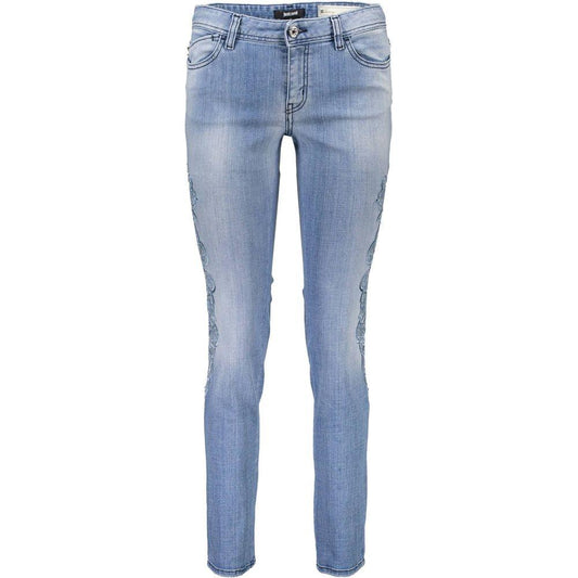 Just Cavalli Light Blue Cotton Women Jeans JU-2496-W25