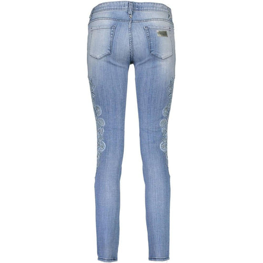 Just Cavalli Light Blue Cotton Women Jeans JU-2496-W25