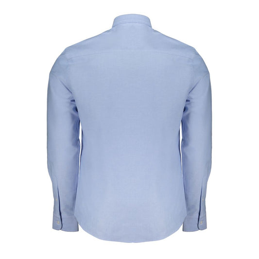 North Sails Light Blue Cotton Men Shirt NO-29891-S