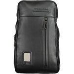 Piquadro Black Leather Men Shoulder Bag PI-20687