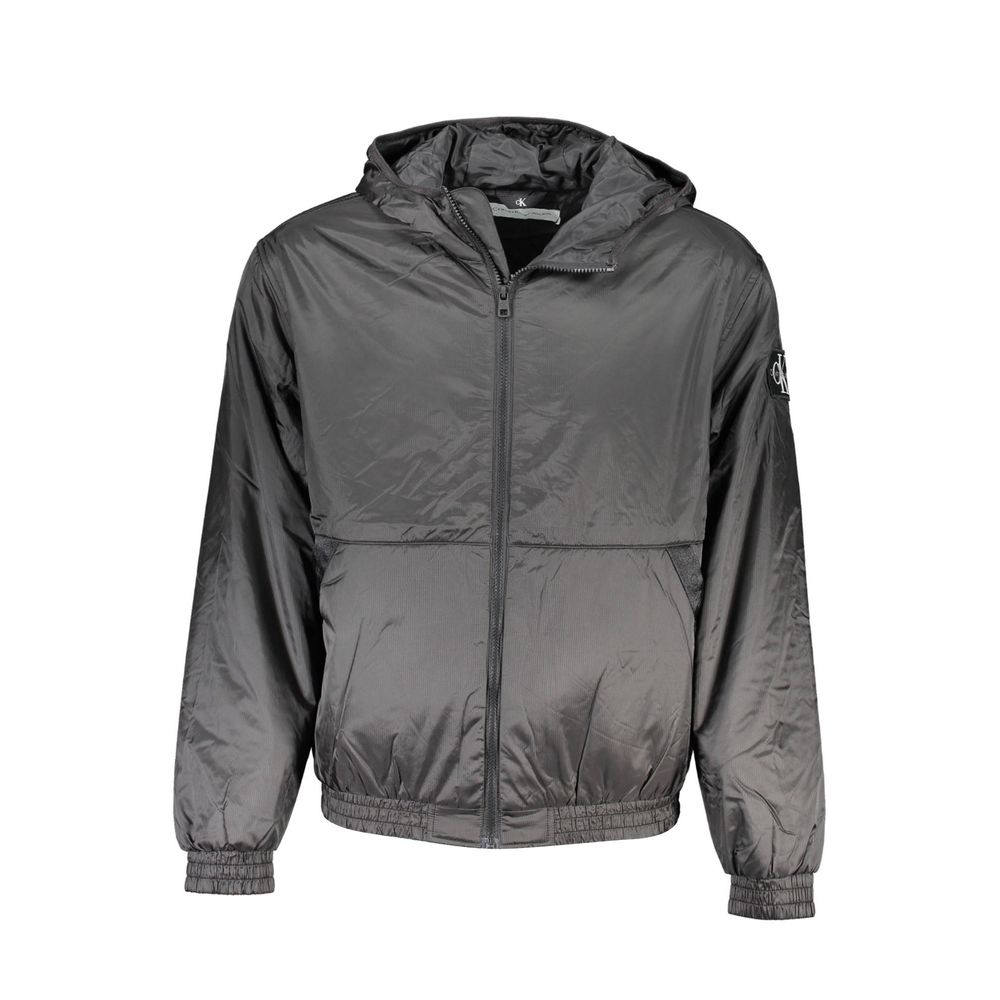 Calvin Klein Black Recycled Polyester Men Jacket