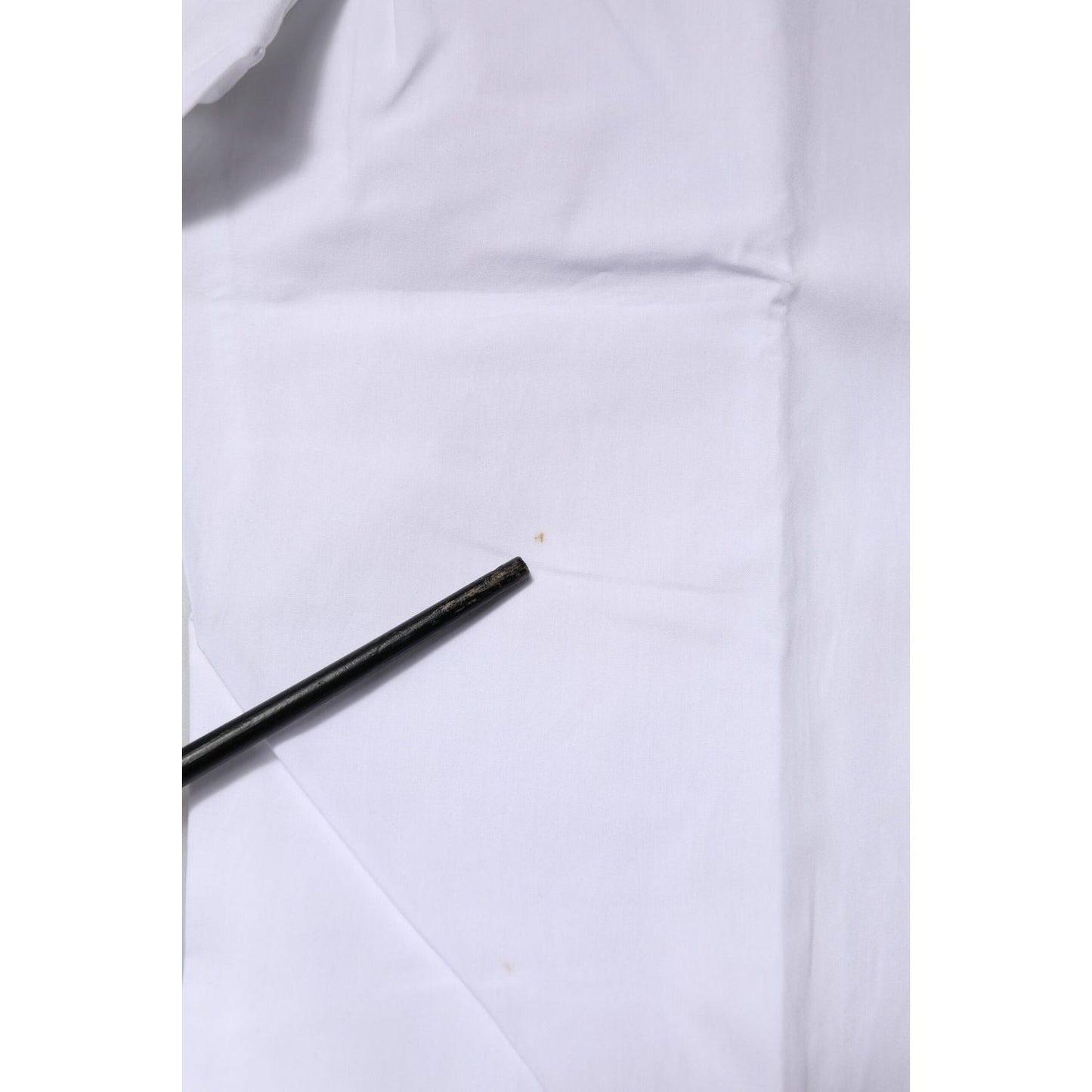 Dolce & Gabbana White Cotton GOLD Long Sleeves Formal Shirt