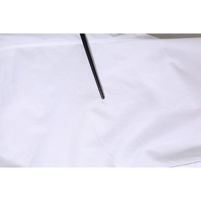 Dolce & Gabbana White Cotton Long Sleeves Dress Formal Shirt