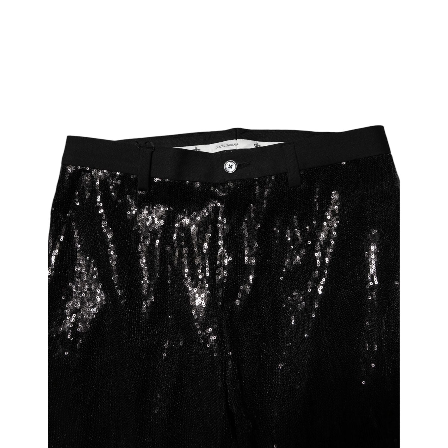Dolce & Gabbana Black Sequined Embellishment Pants