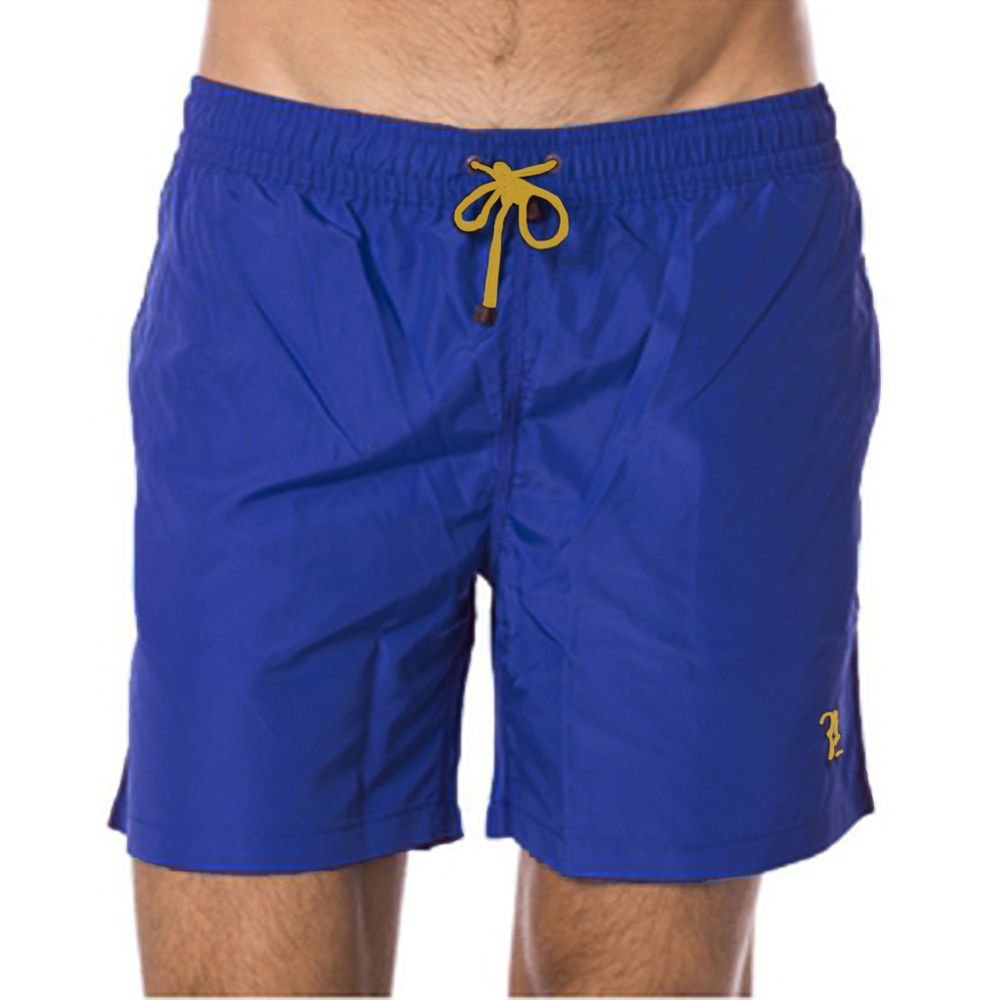 Billionaire Italian Couture Blue Polyester Men Swim Trunk